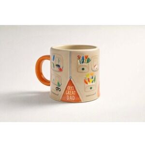 Max Studio Home Reel Great Dad Fishing Mug Vintage Retro Gorpcore Outdoor Casual